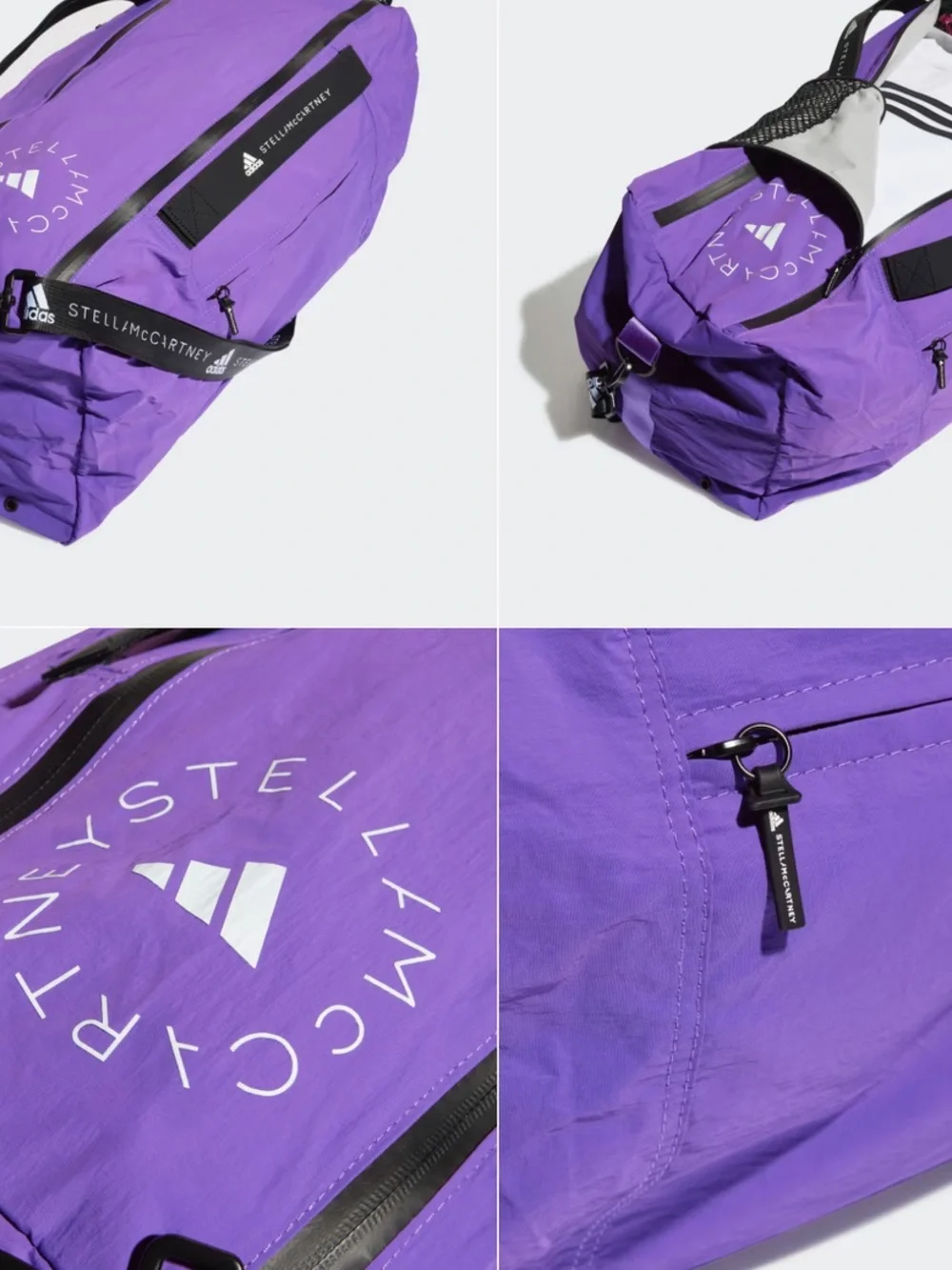 Stella McCartney Purple Nylon Duffel Bag for unisex